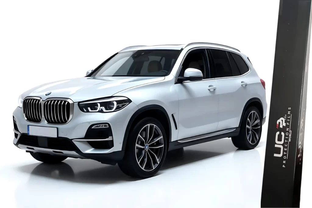 A white car PPF box